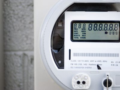 A,Newly,Installed,Digital,Power,Meter.